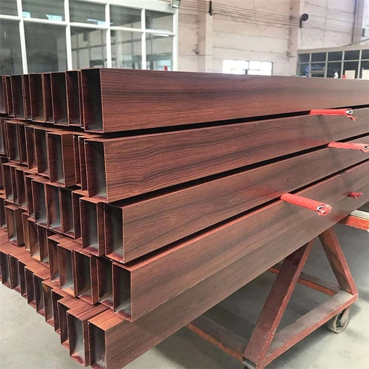 Aluminium Extrusion Wood Grain Aluminum Profile